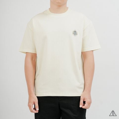 Áo Thun Nam D2SHOP thêu patch SOLID, vải Hybrid Cotton Blend B-N5092