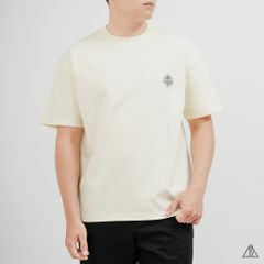 Áo Thun Nam D2SHOP thêu patch SOLID, vải Hybrid Cotton Blend B-N5092