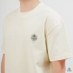 Áo Thun Nam D2SHOP thêu patch SOLID, vải Hybrid Cotton Blend B-N5092