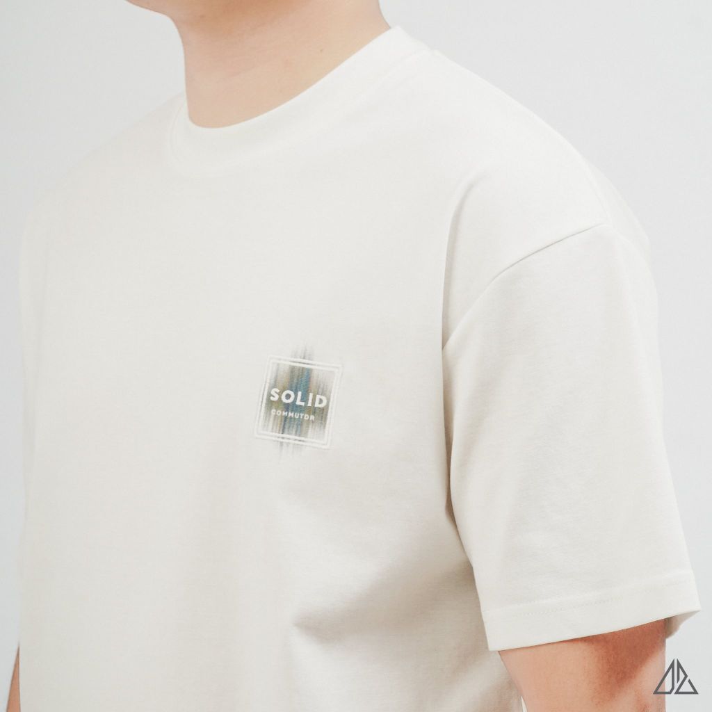 Áo Thun Nam D2SHOP thêu patch SOLID, vải Hybrid Cotton Blend B-N5092