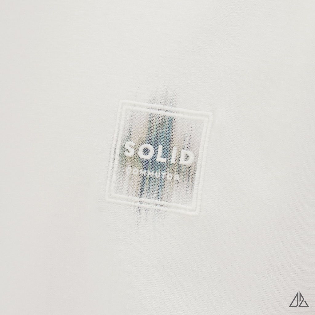 Áo Thun Nam D2SHOP thêu patch SOLID, vải Hybrid Cotton Blend B-N5092