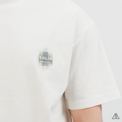 Áo Thun Nam D2SHOP thêu patch SOLID, vải Hybrid Cotton Blend B-N5092