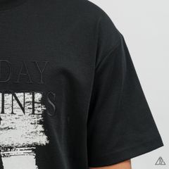 Áo Thun Nam D2SHOP in hình thêu chữ MONDAY ROUTINES, vải Hybrid Cotton B-N5097