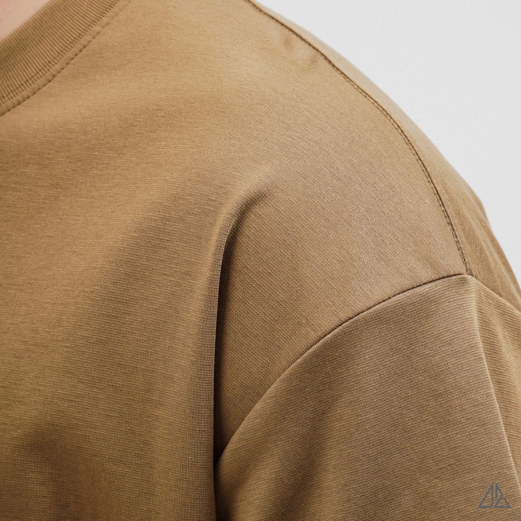 Áo Thun Nam D2SHOP in hình thêu chữ MONDAY ROUTINES, vải Hybrid Cotton B-N5097