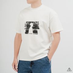 Áo Thun Nam D2SHOP in hình thêu chữ MONDAY ROUTINES, vải Hybrid Cotton B-N5097