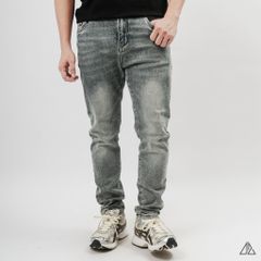 Quần Jean Slim Fit Nam D2SHOP màu xanh bạc wash New J-6389