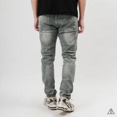 Quần Jean Slim Fit Nam D2SHOP màu xanh bạc wash New J-6389