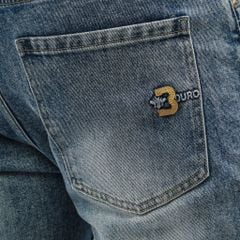 Quần Jean Nam D2SHOP xanh wash DURO dáng Slim Fit, vải Denim co giãn cao cấp J-A9062