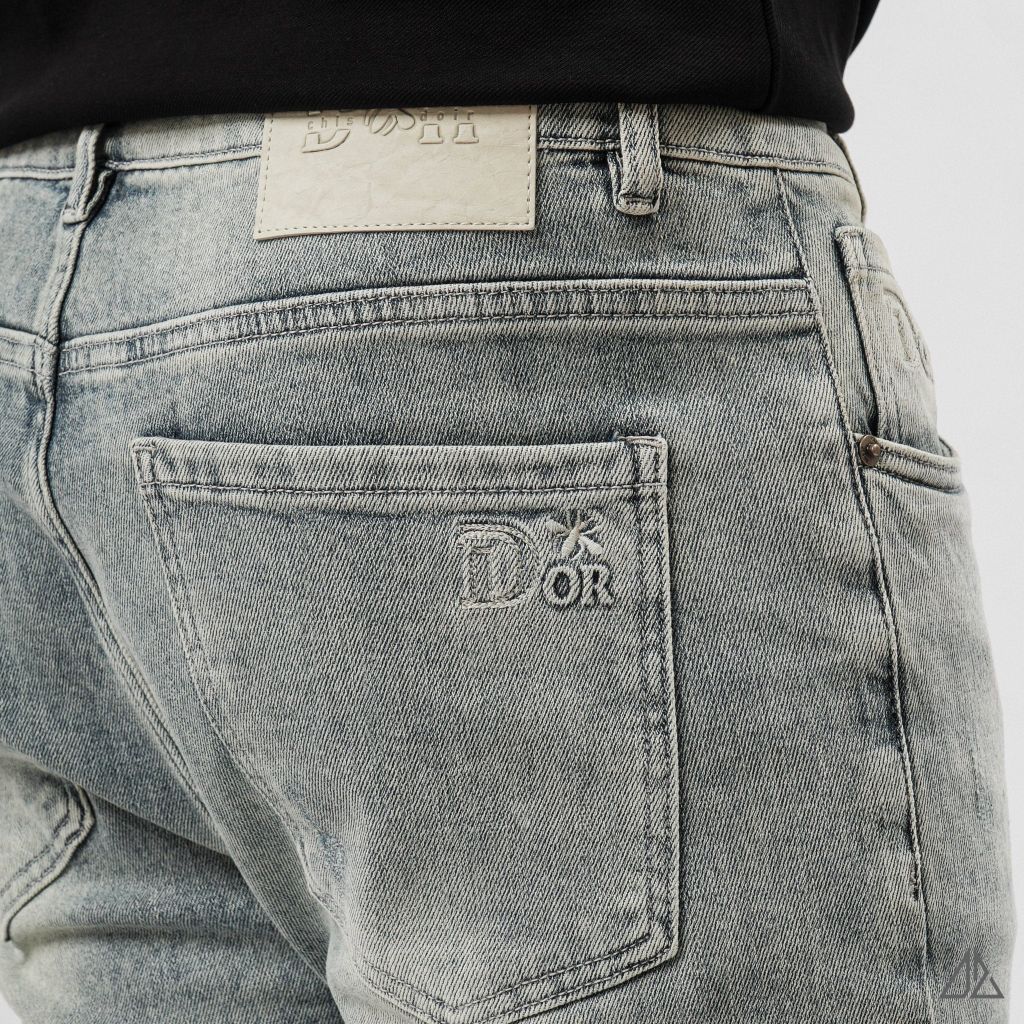 Quần jean xanh bạc DR