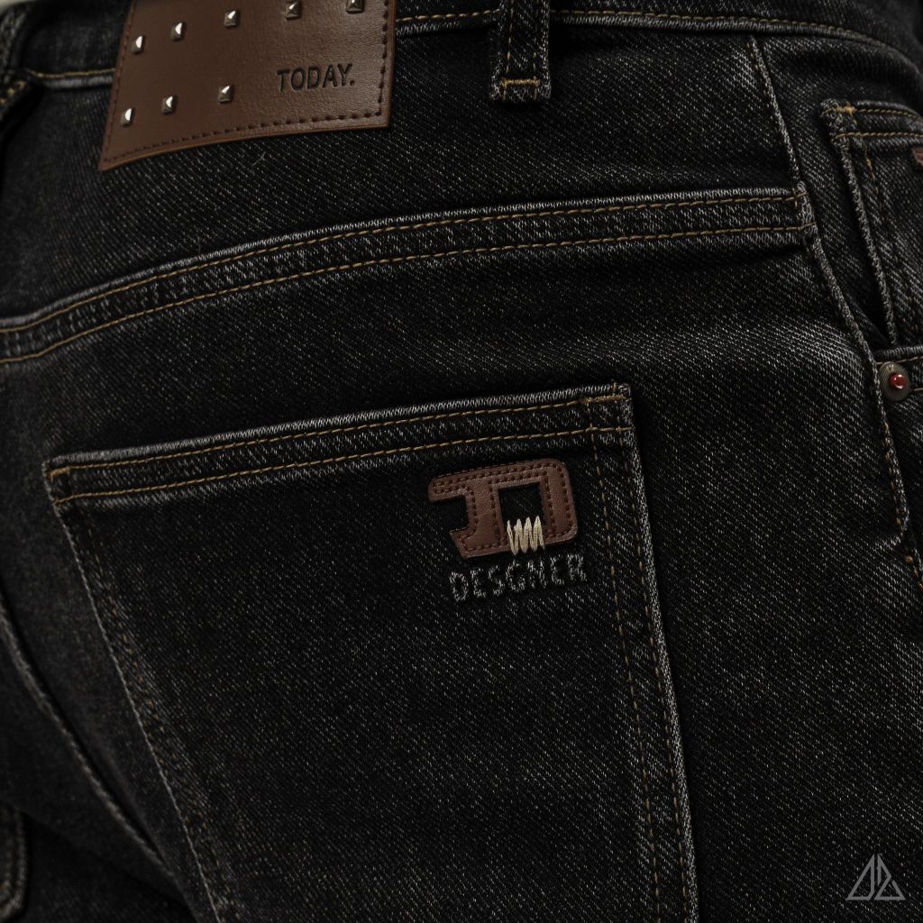 Quần Jean Slim Fit Nam D2SHOP TODAY co giãn, màu muối tiêu J-6581