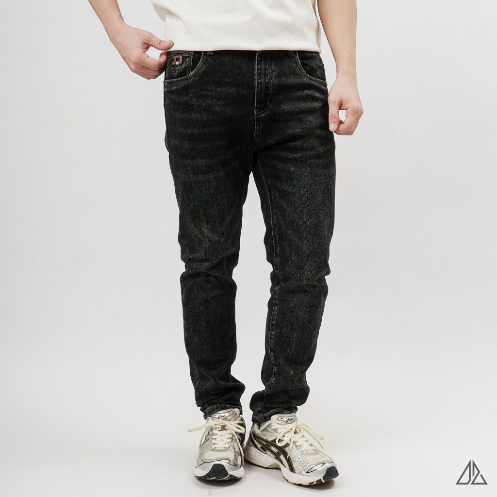 Quần Jean Slim Fit Nam D2SHOP TODAY co giãn, màu muối tiêu J-6581