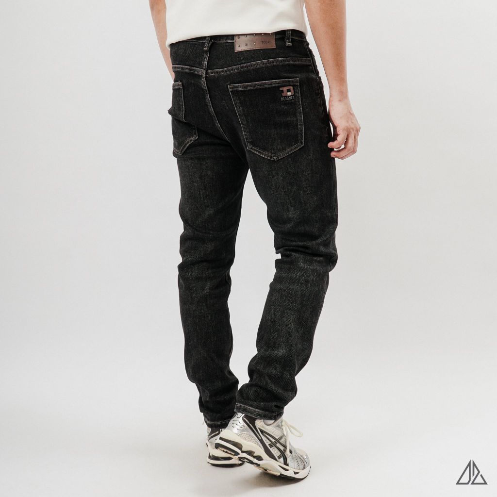 Quần Jean Slim Fit Nam D2SHOP TODAY co giãn, màu muối tiêu J-6581