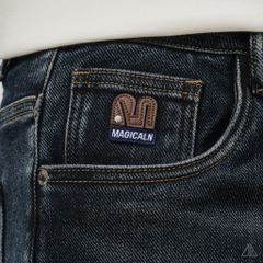 Quần Jean Slim Fit Nam D2SHOP MAGICALN co giãn, màu xanh đậm wash  J-6581