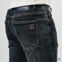 Quần Jean Slim Fit Nam D2SHOP MAGICALN co giãn, màu xanh đậm wash  J-6581