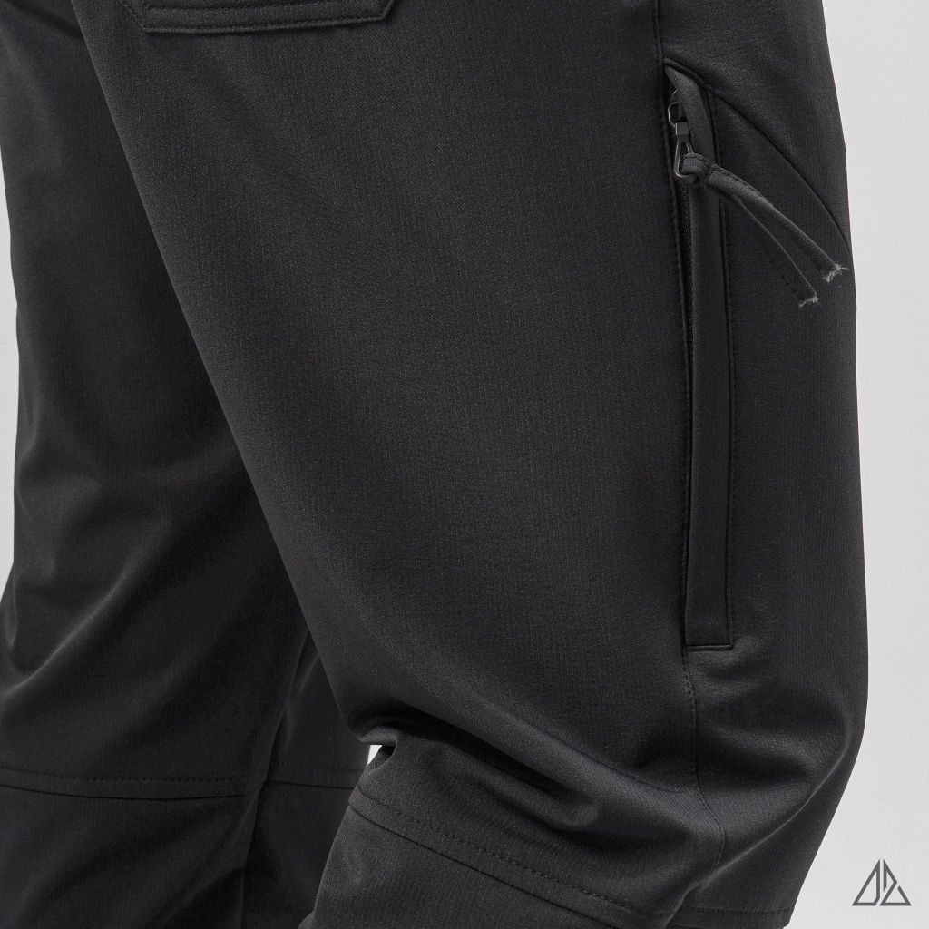 Quần Jogger Dù D2SHOP túi Zip hông, vải dù co giãn JG-5010