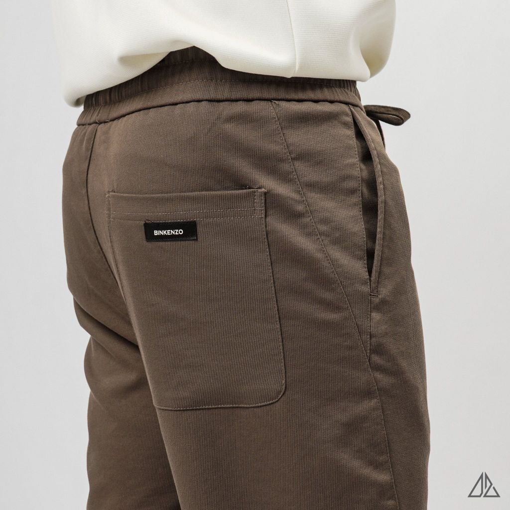 Quần Jogger Thun D2SHOP BKZ vải dệt vân chéo co giãn JG-88756