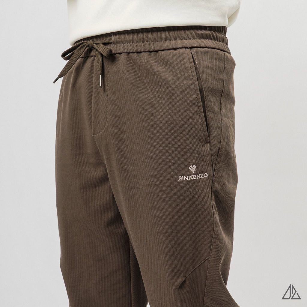 Quần Jogger Thun D2SHOP BKZ vải dệt vân chéo co giãn JG-88756