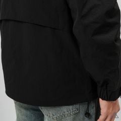 Áo khoác dù nón phối dây kéo ngực Lipper