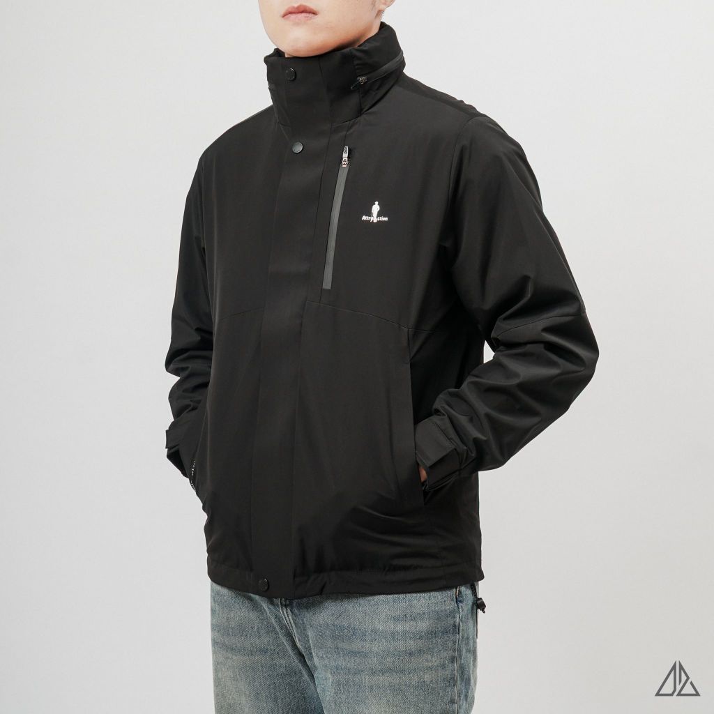 Áo Khoác Nam D2SHOP ATTRACTION nón trùm xếp gọn, vải dù K-32551