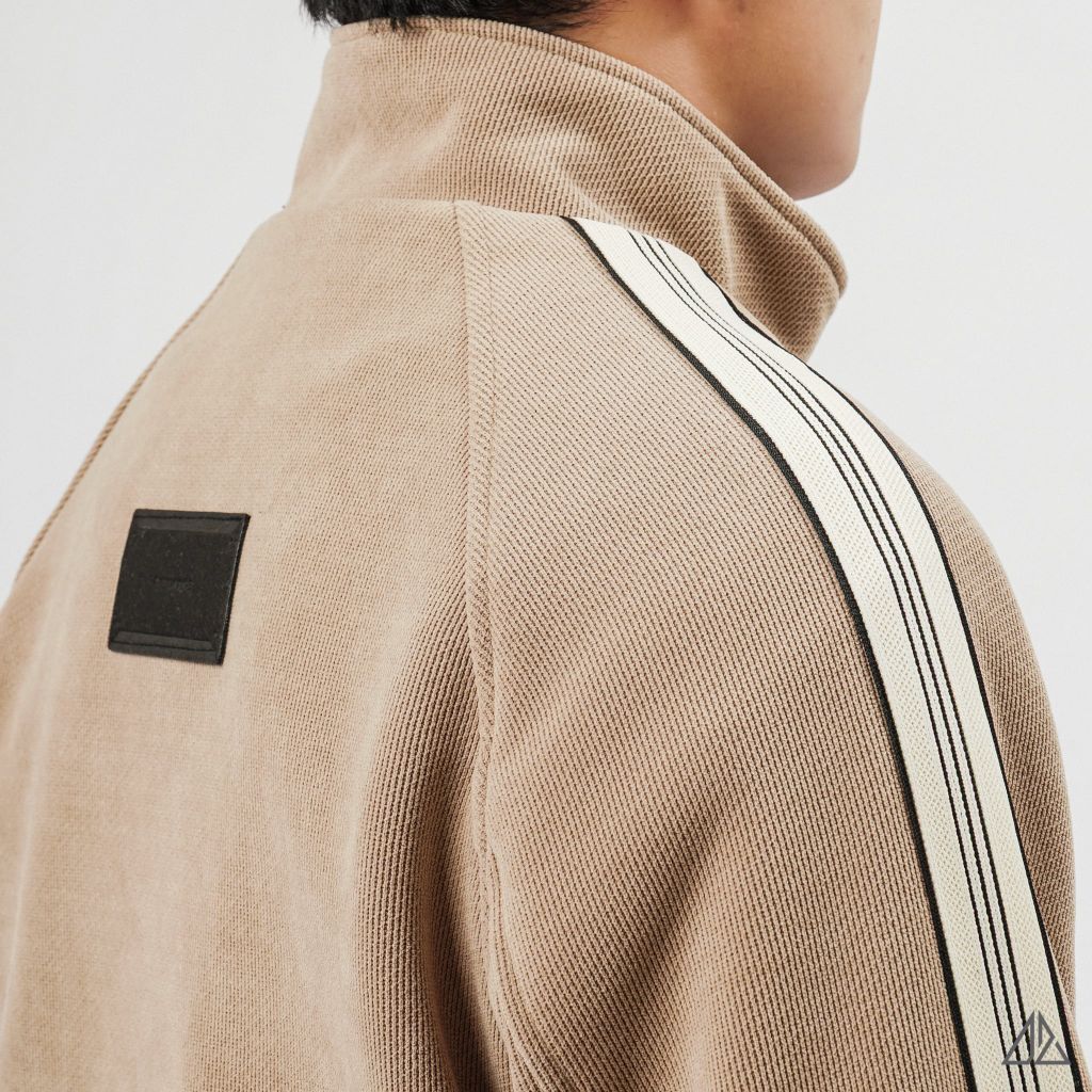 Áo Khoác Nam D2SHOP MOOD phối viền sọc, vải nhung tăm K-6609