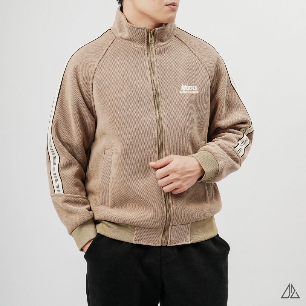 Áo Khoác Nam D2SHOP MOOD phối viền sọc, vải nhung tăm K-6609