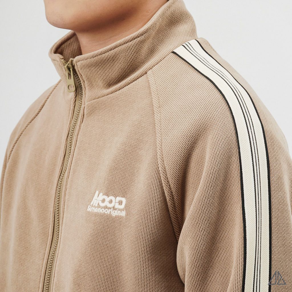 Áo Khoác Nam D2SHOP MOOD phối viền sọc, vải nhung tăm K-6609