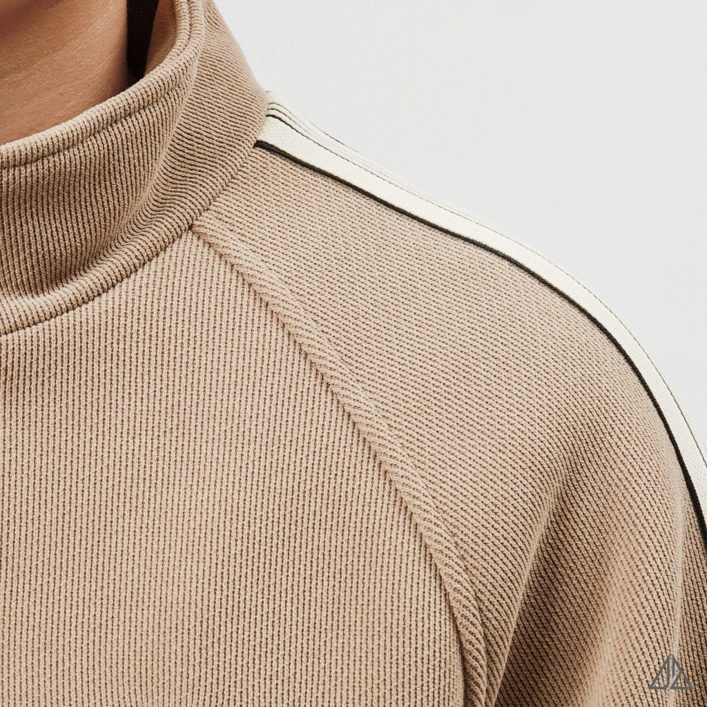 Áo Khoác Nam D2SHOP MOOD phối viền sọc, vải nhung tăm K-6609