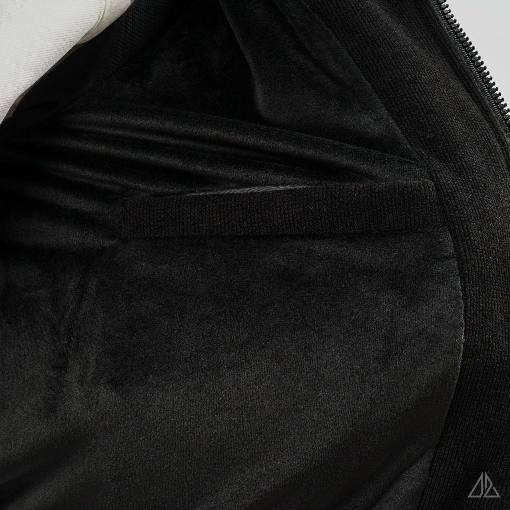 Áo Khoác Nam D2SHOP MOOD phối viền sọc, vải nhung tăm K-6609