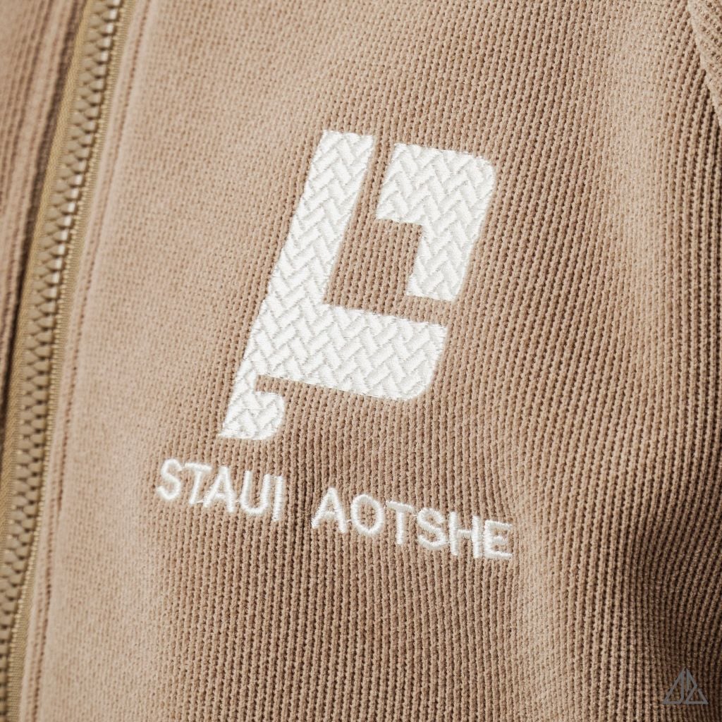 Áo khoác nhung cổ đứng lót nhung thêu P K-6611