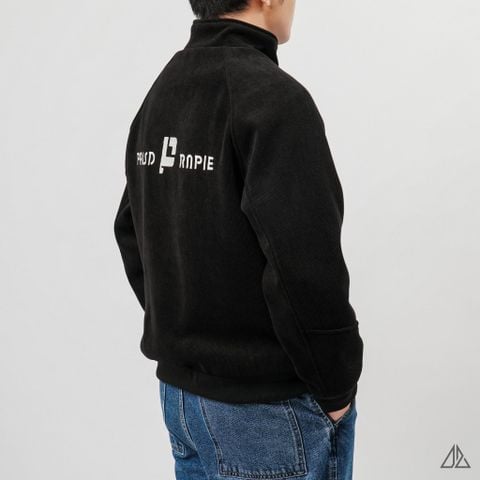 Áo khoác nhung cổ đứng lót nhung thêu P K-6611