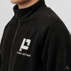 Áo khoác nhung cổ đứng lót nhung thêu P K-6611