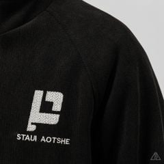 Áo khoác nhung cổ đứng lót nhung thêu P K-6611