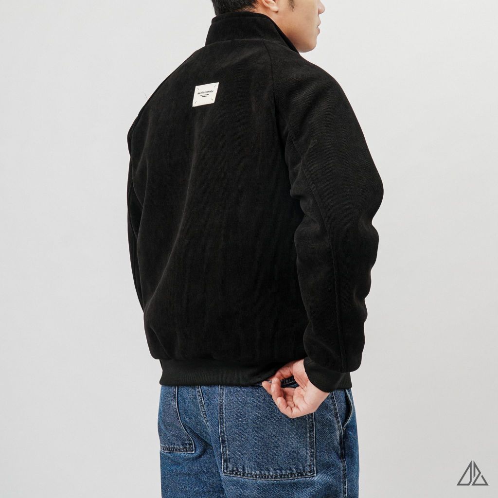 Áo Khoác Nam D2SHOP thêu chữ PAG, vải nhung tắm chần bông K-6612