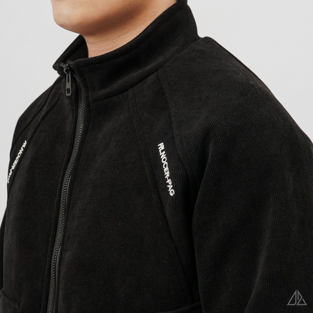 Áo Khoác Nam D2SHOP thêu chữ PAG, vải nhung tắm chần bông K-6612