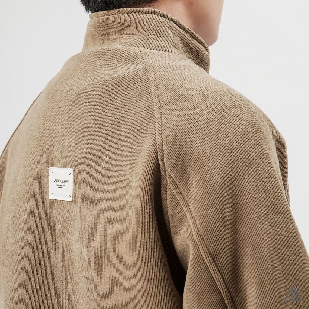 Áo Khoác Nam D2SHOP thêu chữ PAG, vải nhung tắm chần bông K-6612