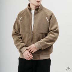 Áo Khoác Nam D2SHOP thêu chữ PAG, vải nhung tắm chần bông K-6612