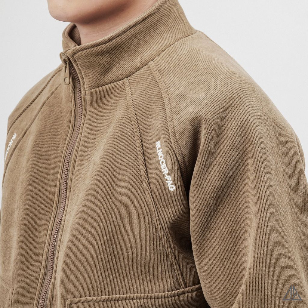 Áo Khoác Nam D2SHOP thêu chữ PAG, vải nhung tắm chần bông K-6612