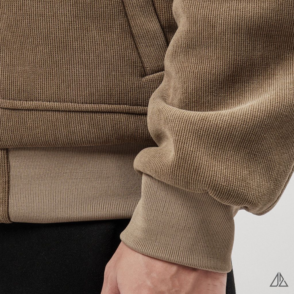 Áo Khoác Nam D2SHOP thêu chữ PAG, vải nhung tắm chần bông K-6612