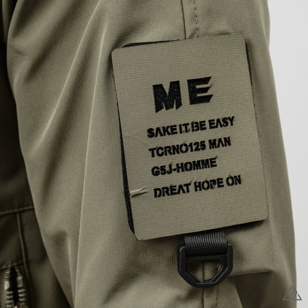 Áo Khoác Gió Nam D2SHOP phối túi zip ngực K-6815