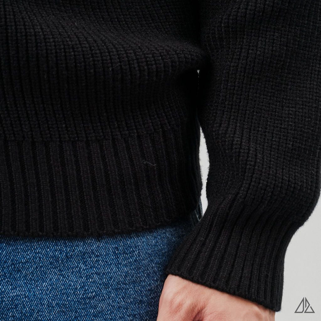 Áo Khoác Cardigan Len Nam D2SHOP Zip kéo cổ dứng, vải len dệt gân K-6853
