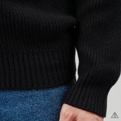 Áo Khoác Cardigan Len Nam D2SHOP Zip kéo cổ dứng, vải len dệt gân K-6853