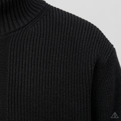 Áo Khoác Cardigan Len Nam D2SHOP Zip kéo cổ dứng, vải len dệt gân K-6853