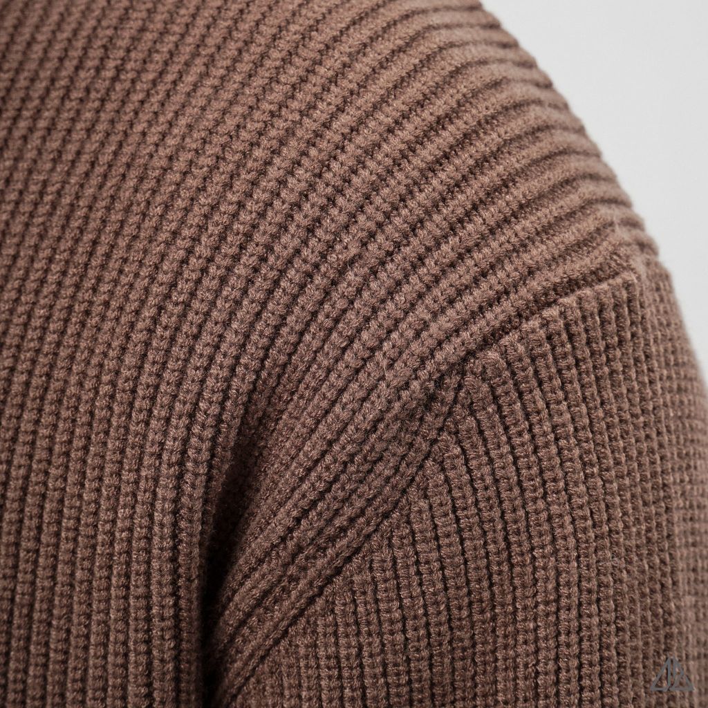 Áo Khoác Cardigan Len Nam D2SHOP Zip kéo cổ dứng, vải len dệt gân K-6853