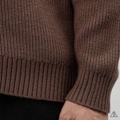 Áo Khoác Cardigan Len Nam D2SHOP Zip kéo cổ dứng, vải len dệt gân K-6853