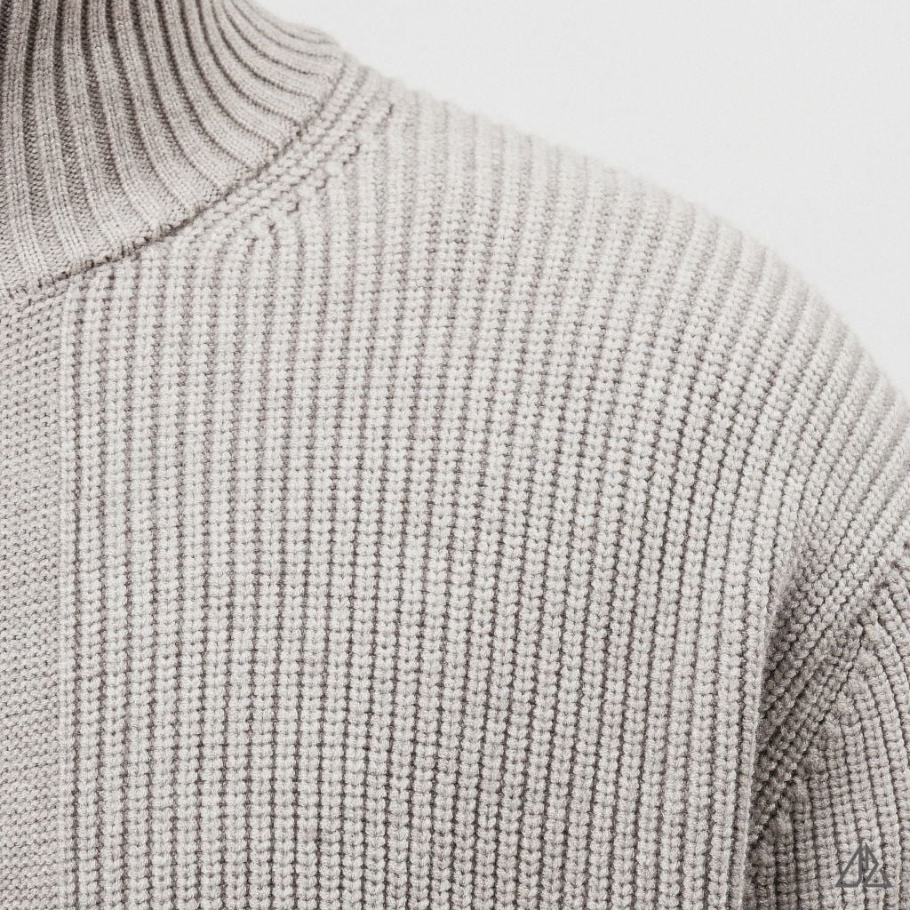Áo Khoác Cardigan Len Nam D2SHOP Zip kéo cổ dứng, vải len dệt gân K-6853