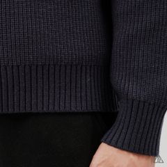 Áo Khoác Cardigan Len Nam D2SHOP Zip kéo cổ dứng, vải len dệt gân K-6853