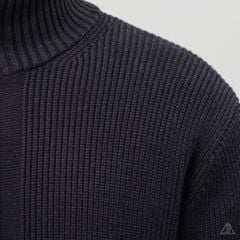 Áo Khoác Cardigan Len Nam D2SHOP Zip kéo cổ dứng, vải len dệt gân K-6853