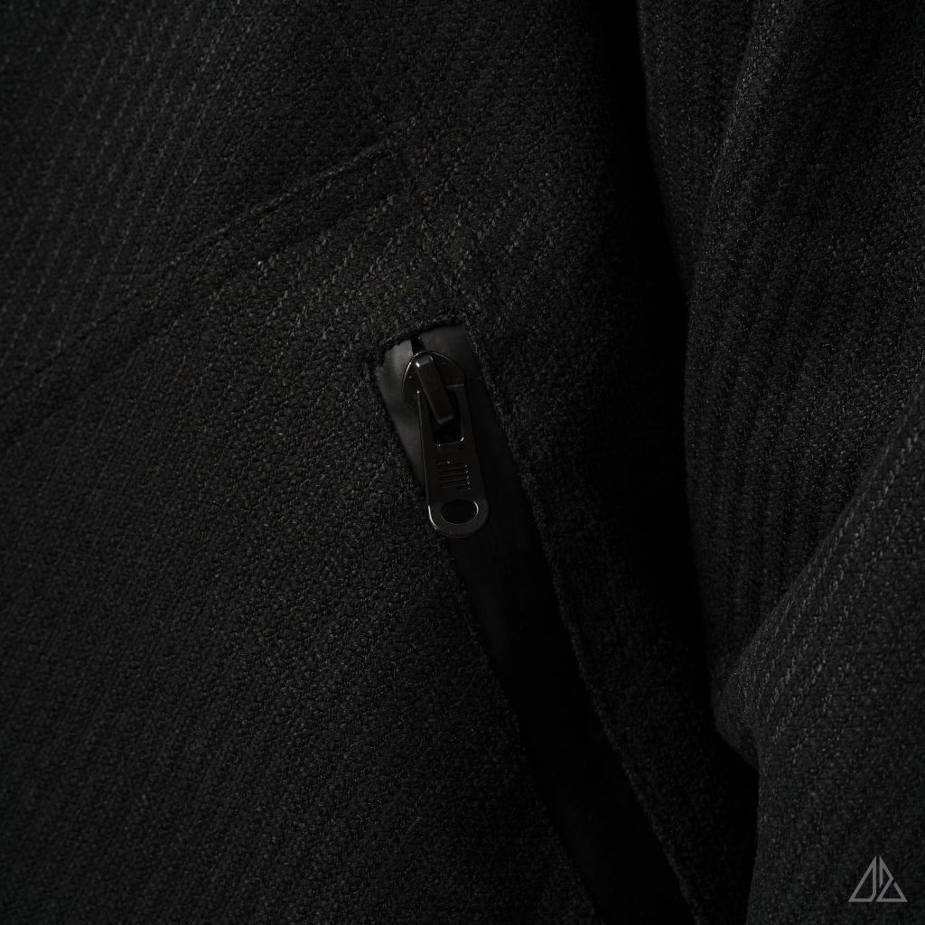 Áo Khoác Nam D2SHOP phối cổ da, vải dạ K-8907