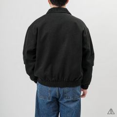 Áo Khoác Nam D2SHOP phối cổ da, vải dạ K-8907