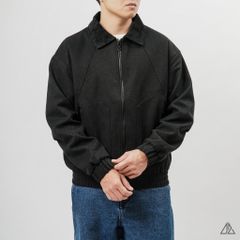 Áo Khoác Nam D2SHOP phối cổ da, vải dạ K-8907